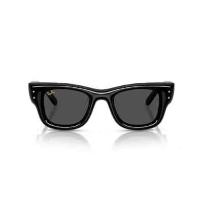 Image of Ray Ban Unisex RB4940 WAYFARER PUFFER 601/87 Sunglasses Nylon Black Squared Normal