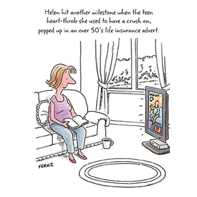 Image of Helen&#039;s Heart Throb Funny Birthday Greeting Card Fernz Humour Cards