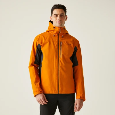 Image of Regatta Men&#039;s Water Repellent Birchdale II Waterproof Jacket Fox Ash, Size: M