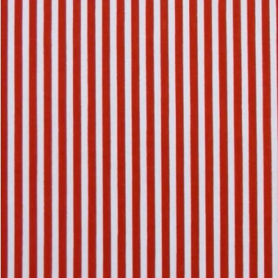 Image of Nortex Mill Red &amp; White 3mm Stripe Polycotton Fabric (Per Metre)