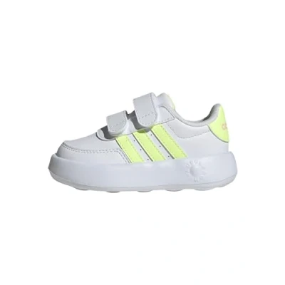 Image of adidas Unisex Baby Breaknet 2.0 Shoes Kids Tennis, FTWR White/Pure Sulfur/Beam Pink, 7 UK Child