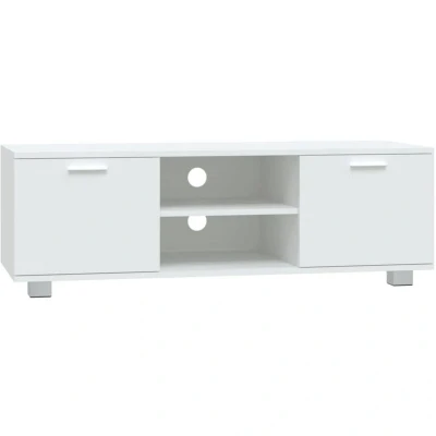 Image of vidaXL TV Cabinet White 120x40.5x35 cm Engineered Wood