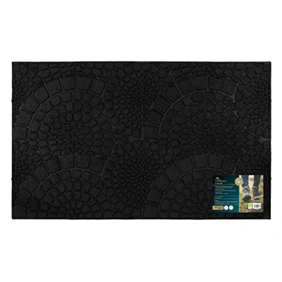 Image of JVL Mosaic Scraper Rubber Doormat 45x75cm