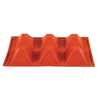 Image of Pavoni N943 Pyramid Mould, 6 Formaflex, Silicone