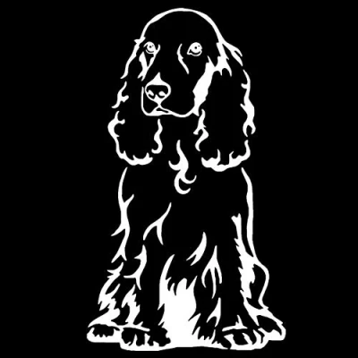 Image of Car Sticker, Cocker Spaniel Dog Body Window Sticker PET Decal Styling Truck Decoration White