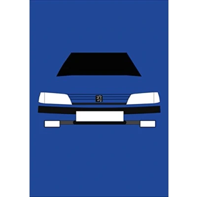 Image of Peugeot 106 XSi Retro Motor Company Greeting Card