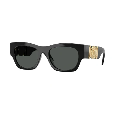 Image of Versace Unisex Sunglasses, Size: 52, Black