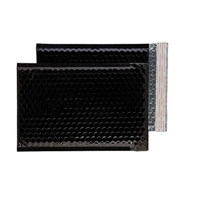 Image of Blake Purely Packaging C5+ 250 x 180 mm Peel and Seal Metallic Padded Bubble Envelopes (MBB250) Oil Black Pack of 100