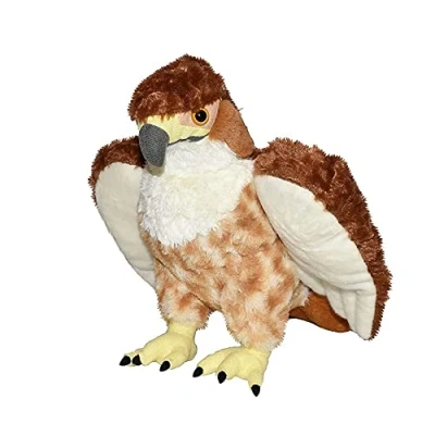 Image of Wild Republic Red Tailed Hawk Plush Soft Toy, Cuddlekins Cuddly Toys, Gifts for Kids 30 cm