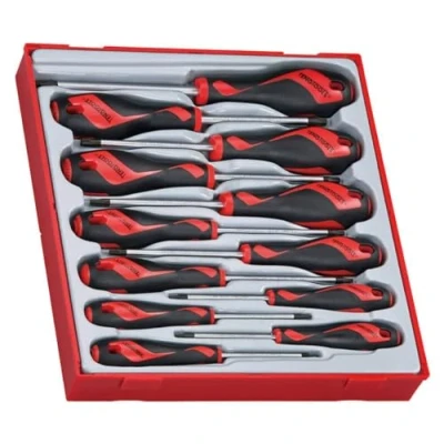 Image of Teng Tools 12 Piece Torx Type Screwdriver Set TTD912TXN,Silver