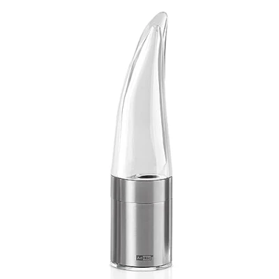 Image of AdHoc MP203 PEPE Chilli Cutter, Stainless Steel/Acrylic, PreciseCut Technology, Dried Herbs And Spices (H)205mm X (D)45mm, Clear/Silver