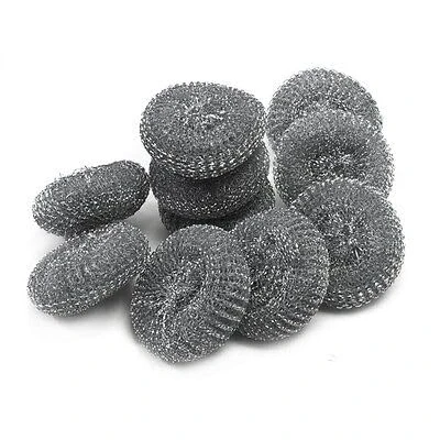 Image of Heavy Duty Galvanized Scourers 40g Pack of 12 Commercial Quality Wire Metal