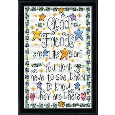 Image of Tobin Counted Cross Stitch Kit, Cotton, Multicolour, 1