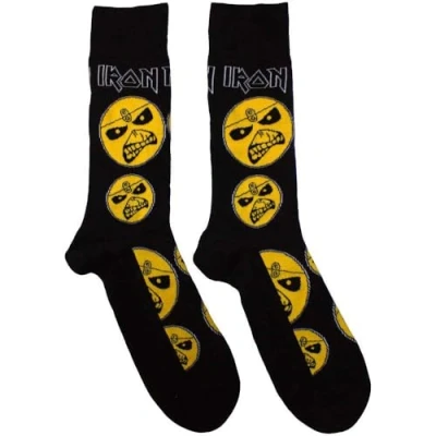 Image of Rock Off officially licensed products Iron Maiden Piece Of Mind Ankle Socks UK Size 7 11, black, M