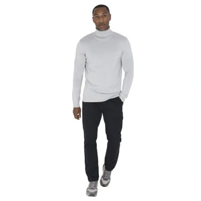Image of BRAVE SOUL Men’s Jumper High Neck Knitted Long Sleeve Winter Sweatshirt Pullover Top for Men Ecru Small