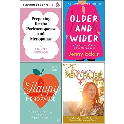 Image of Preparing for The Perimenopause and Menopause, Older Wider, Happy Menopause &amp; Good Food Diet Cookbook 4 Books Collection Set