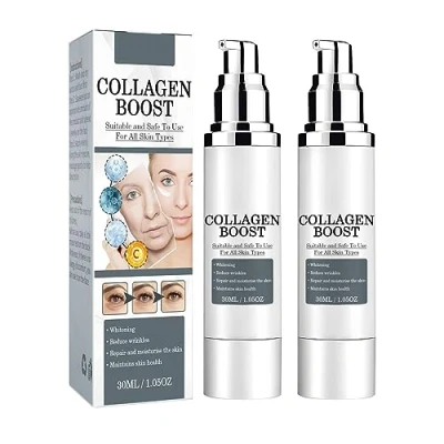 Image of Collagen Boost Anti Aging Serum, Voletas Wrinkle Blemish Skin Corrector Serum (2pcs)