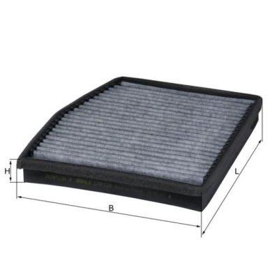 Image of 151110908010 Pollen Filter MAHLE ORIGINAL LAK 124 Activated Carbon 225,0mm 207mm 31,0mm FIAT: Punto II Hatchback, Doblo I Estate