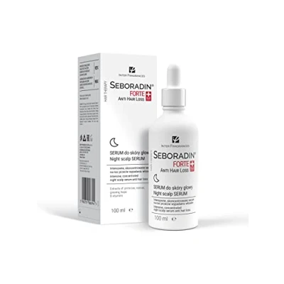 Image of SEBORADIN Forte Night Scalp Serum For Women And Men Against Hair Loss Anti With Vitamins Natural Extracts Thinning Treatment Treatments 100 ml