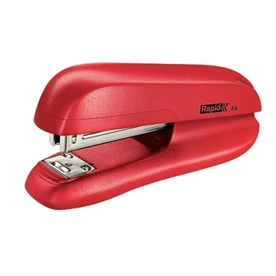 Image of Rapid F6 Small Half Strip Stapler, 20 Sheet Capacity, Stapling, Tacking and Pinning, Compact Design, Red, 5000270