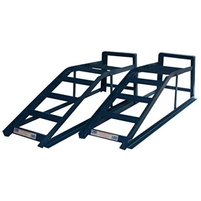 Image of Armar Trading LTD Heavy Duty Extra Wide Metal Ramps 2.5 Tonne (2500kg), Blue