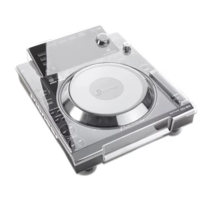 Image of Decksaver Cover for Pioneer DJ CDJ 900 Super Durable Polycarbonate Protective lid in Smoked Clear Colour, Made The UK DJs&#039; Choice Unbeatable Protection