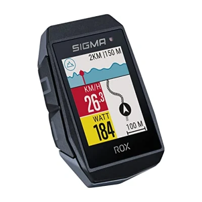 Image of SIGMA SPORT ROX 11.1 EVO Black HR Set, Wireless Bike Computer with GPS &amp; Navigation incl. SHORT BUTLER and Heart Rate Sensor, Outdoor Smart Functionality