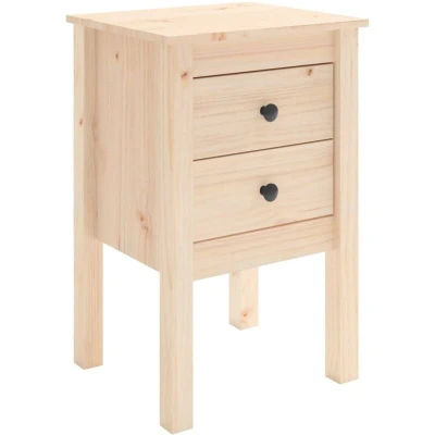 Image of vidaXL Bedside Cabinet 40x35x61.5 cm Solid Wood Pine