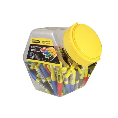 Image of Stanley Mini Fine Tip Marker, Mixed Colours (Tub 72) STA147329