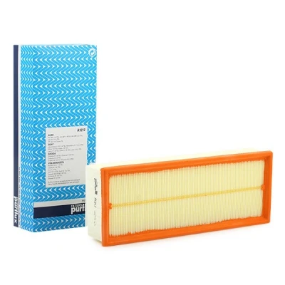 Image of GAF040 Air Filter PURFLUX A1217 75mm 135mm 344mm Insert VOLKSWAGEN: GOLF 5, 6, Passat B8 Saloon, AUDI: A3 Sportback, Hatchback