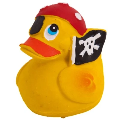 Image of Lanco 8424678008557 Squeaky Duck Morgan 100% Natural Rubber Yellow 200 g