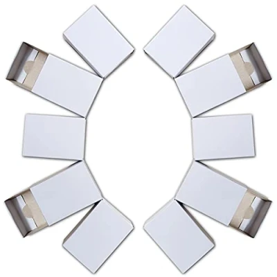 Image of Pack of 100 Plain White Card Craft Matchboxes for Arts, Crafts, Trinkets, Advent Calendars and Wedding Favours by Essential Arts