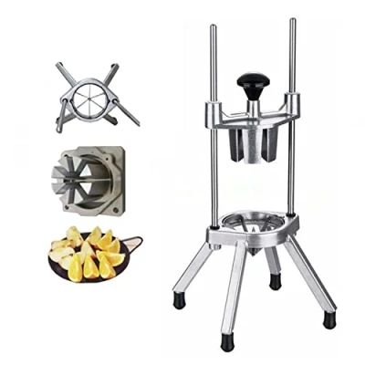 Image of Commercial Lemon &amp; Lime Wedge Slicer Cutter, 6 Wedges, Vegetable Cutter Fruit Tools for Tomatoes Potatoes Onions (6 Section)