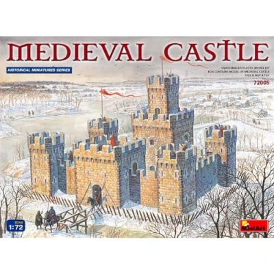 Image of Miniart 1:72 Scale Medieval Castle Plastic Model Kit