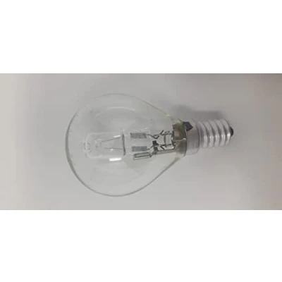 Image of 10 x 28W = 40W Equivalent SES E14 Small Screw Cap Clear Low Energy Saving Halogen Golf Ball Globe Round Lamps