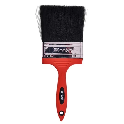 Image of Amtech G4380 4 inch Paint Brush (100mm), No Bristle Loss Design, Soft Grip and Available as 0.5, 1.5, 2, 2.5, 3, Multi Colour