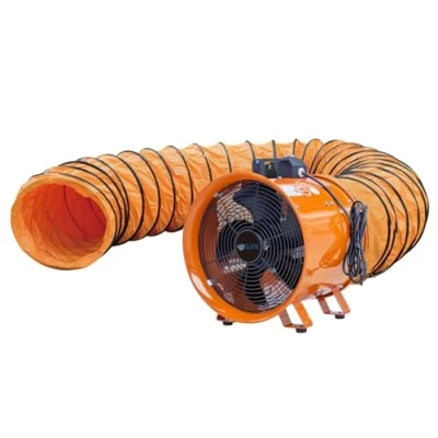 Image of 300mm 12&quot; Cyclone Dust Fume Extractor Ventilation Fan 110v with 10m Duct