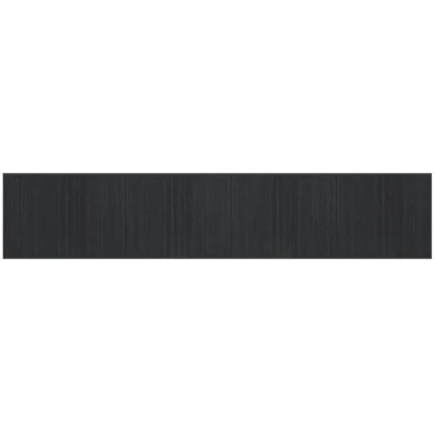 Image of vidaXL Bamboo Area Rug Runner Rectangular Carpet 80x400 cm Grey Water Resistant, Anti Slip Backing, Easy to Clean, Modern Floor Mat for Living Room, Bedroom, Hallway