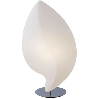 Image of Natura Table Lamp 2 Light E27 Large Indoor, Polished Chrome/Opal White