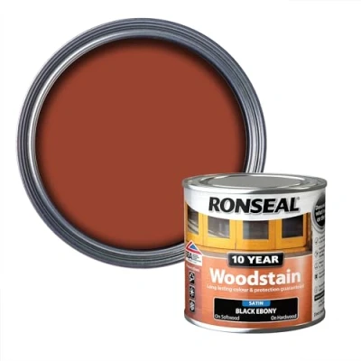 Image of Ronseal 10 Year Woodstain Mahogany 250ml