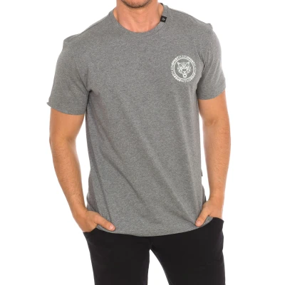 Image of Plein Sport TIPS412 Mens short sleeve t shirt Grey material_cotton Size Large