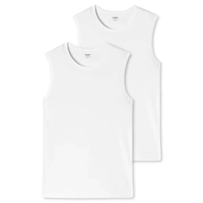 Image of Uncover by Schiesser Men&#039;s Pack of 2 Vests Underwear, White, M