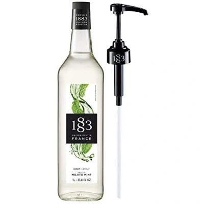 Image of Routin 1883 Premium Mojito Mint Syrup (Glass Bottle) 1L + Pump