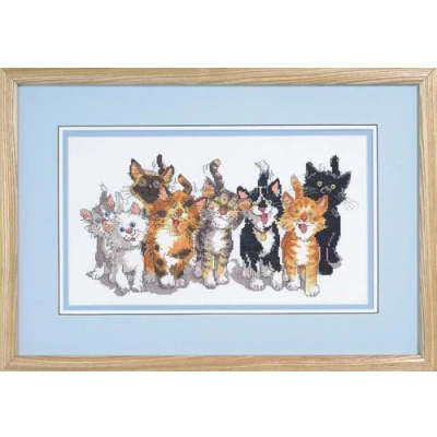 Image of Janlynn Suzy&#039;s Zoo Tails of Duckport Counted Cross Stitch Kit, Cotton, Multi Colour