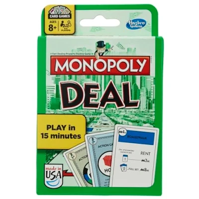 Image of Hasbro B0965 Monopoly Deal Family Card Game US Version Fast Dealing Property Trading, for 8+ Years
