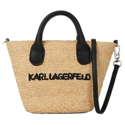 Image of KARL Lagerfeld Essential Small Beach BAG Handbag, Women&#039;s, Size: One Size, Natural