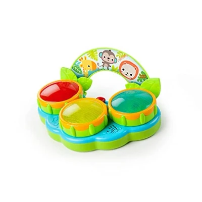 Image of Bright Starts Safari Beats Musical Drum Toy with Lights, Ages 3 months +