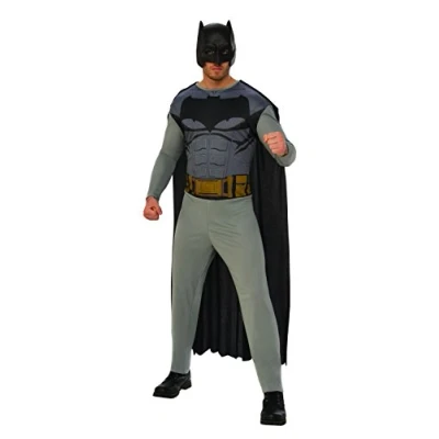 Image of Rubies 820960 XL Batman Adult Costume, Solid, Black/White,