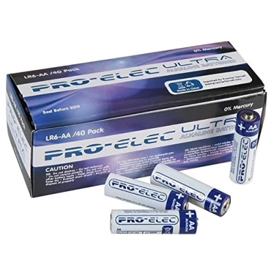 Image of PRO ELEC AA Ultra Alkaline Batteries Business Pack (40 Pack) PSG90903
