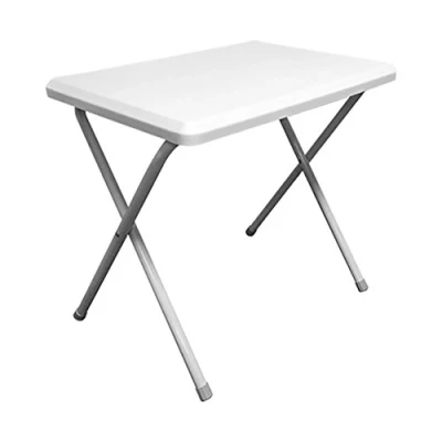 Image of Milestone Resin Camping Foldaway Table White